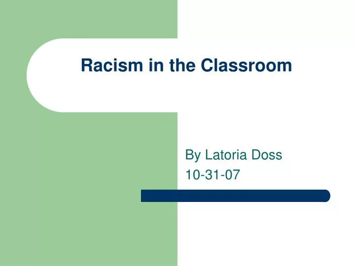 racism in the classroom