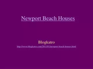 Newport Beach Houses