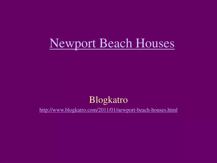 newport beach houses
