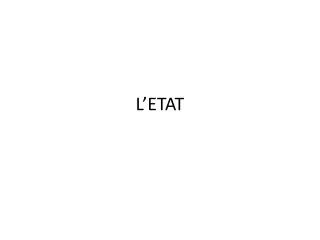 l etat