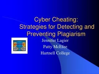 Cyber Cheating: Strategies for Detecting and Preventing Plagiarism