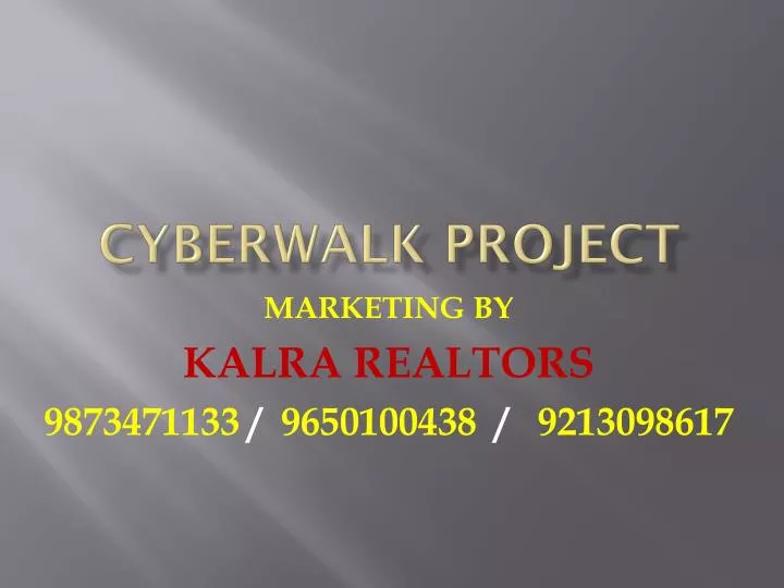 cyberwalk project