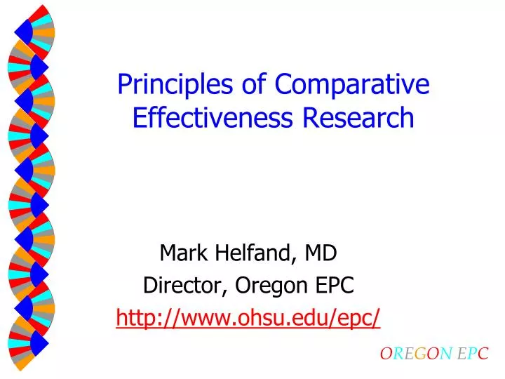 principles of comparative effectiveness research