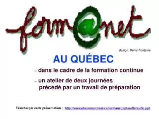 formanet au qu bec