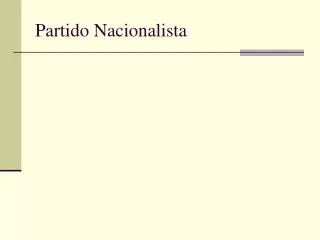 Partido Nacionalista