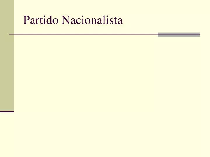 partido nacionalista