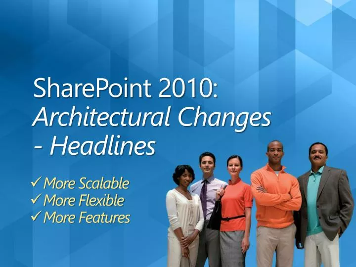 sharepoint 2010 architectural changes headlines