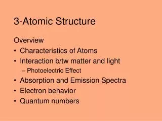 3-Atomic Structure