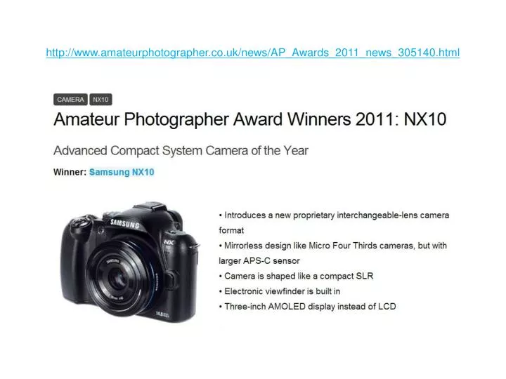 http www amateurphotographer co uk news ap awards 2011 news 305140 html