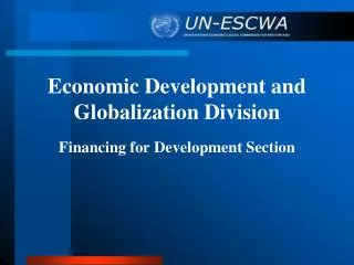 Economic Development and Globalization Division