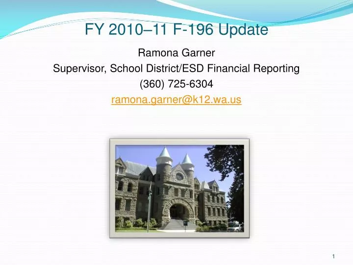 Ppt Fy 2010 11 F 196 Update Powerpoint Presentation Free Download Id 865804