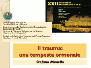 il trauma una tempesta ormonale