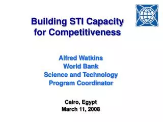 Building STI Capacity for Competitiveness