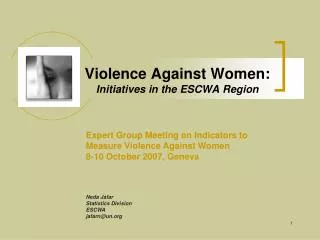 Violence Against Women: Initiatives in the ESCWA Region