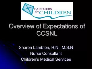 Overview of Expectations of CCSNL