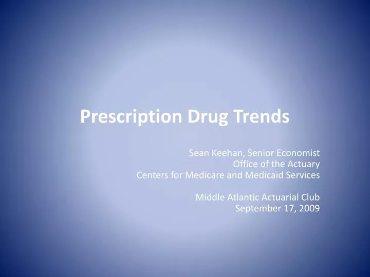 prescription drug trends