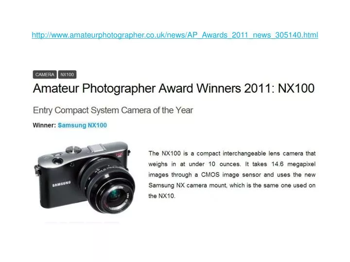 http www amateurphotographer co uk news ap awards 2011 news 305140 html