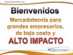 Bienvenidos - slide 1