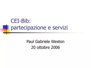 cei bib partecipazione e servizi