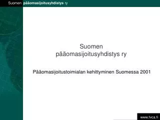 suomen p omasijoitusyhdistys ry