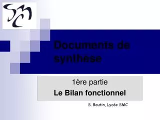 documents de synth se