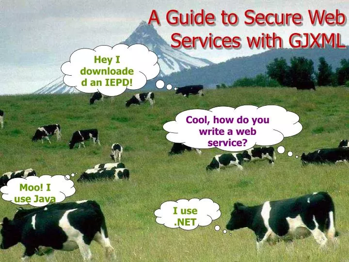 a guide to secure web services with gjxml