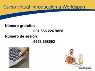 Curso virtual Introducción a Worldspan