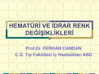 hemat r ve drar renk de kl kler