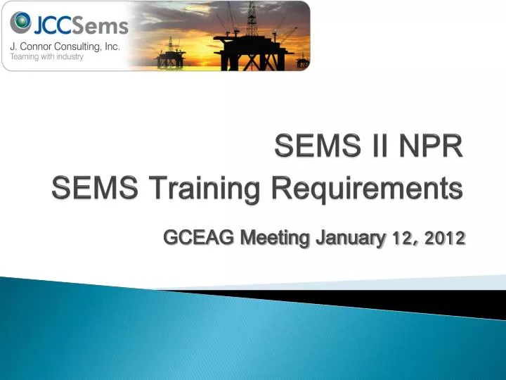 sems ii npr sems training requirements