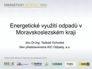 Energetické využití odpadů v Moravskoslezském kraji