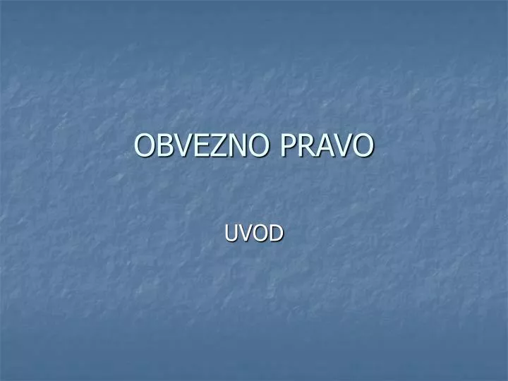 obvezno pravo