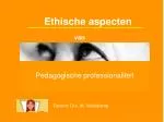 Ethische aspecten - slide 1