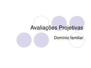 avalia es projetivas