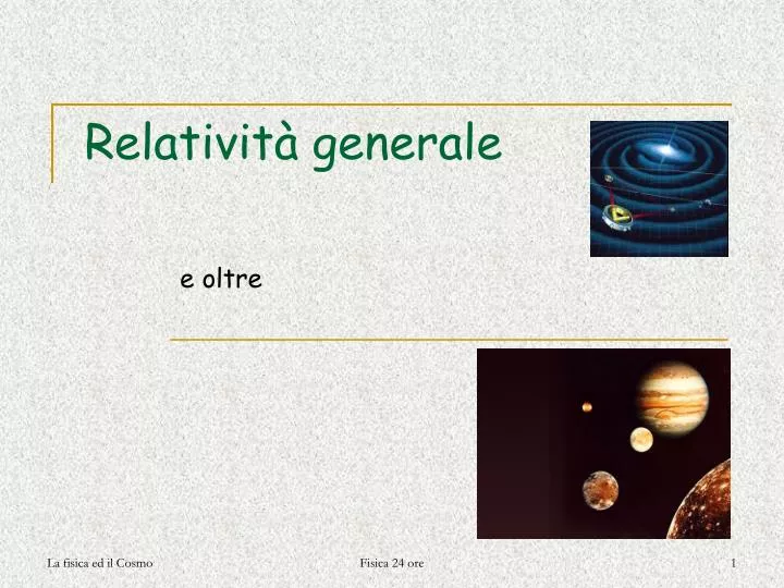 relativit generale