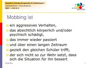 Mobbing ist