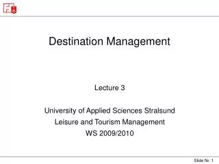 Destination Management