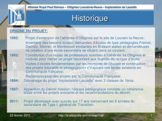 historique