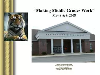 “Making Middle Grades Work” May 8 &amp; 9, 2008