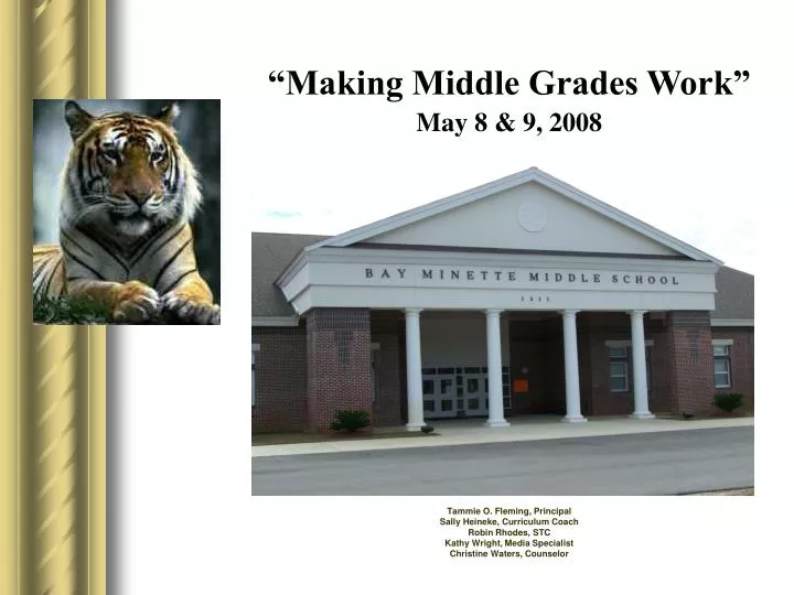 making middle grades work may 8 9 2008