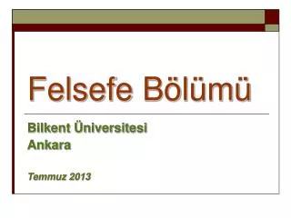 felsefe b l m