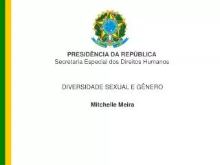 diversidade sexual e g nero mitchelle meira