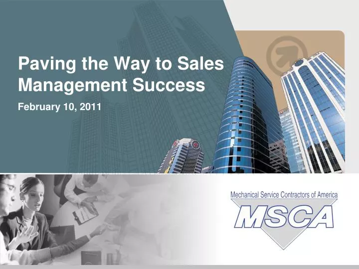 paving the way to sales management success