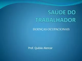 sa de do trabalhador
