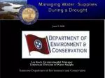 Managing Water Supplies During a Drought