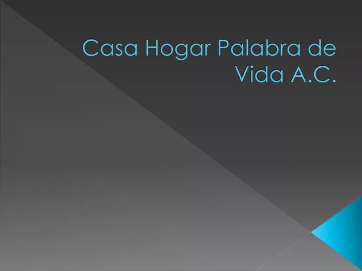 casa hogar palabra de vida a c