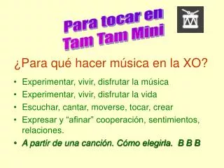 para qu hacer m sica en la xo