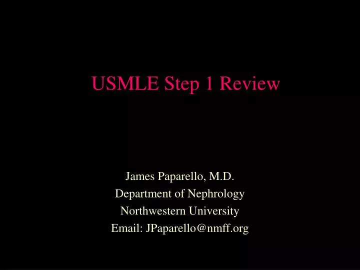 usmle step 1 review