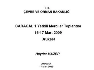 t c evre ve orman bakanli i