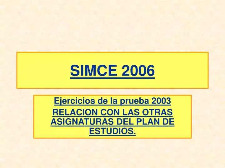 simce 2006