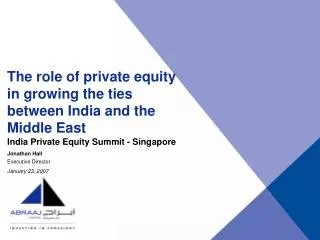 India Private Equity Summit - Singapore